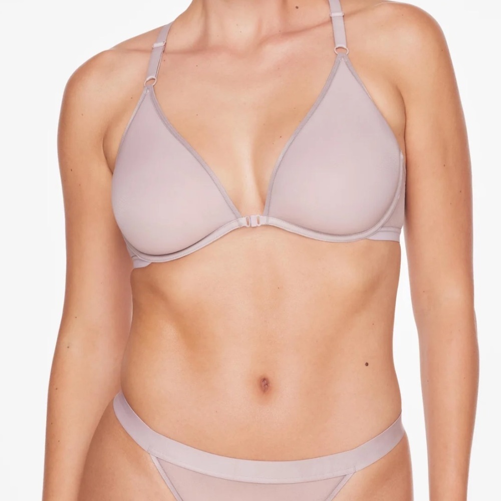 Like New ThirdLove Classic Racerback Bra Women’s Size 36D Nude Front Closing